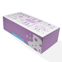 Usine personnalisée mode nouveau design boîte à beignets boulangerie biscuit boîte à beignets emballage avec fenêtre boîte à beignets emballage avec logo