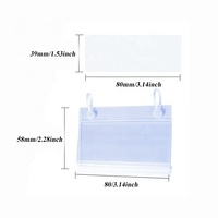 Usine personnalisé de haute qualité clair porte-étiquette en plastique porte-étiquette en plastique Pvc étagère réutilisable panier porte-étiquette pour supermarché