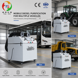 Purificateur d'échappement portable CE ISO9001 FS pour véhicules, machine d'extraction par filtration 1.1kW, efficacité 99.6%, pour garage, Gazole 127mm*1.5m - Product Image 3