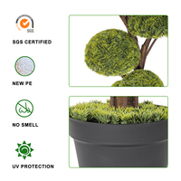 PZ-3-206 PE 120cm Fournitures de jardin Topiaire en herbe synthétique, Arbre végétal artificiel en pot, Décoration pour ferme et bureau