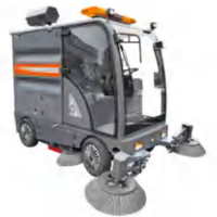 ZMT E-13 G40 Balayeuse autoportée avec aspiration de feuilles, pompe à eau haute pression, moteur, bac à déchets 240L, réservoir d'eau 300L, usage municipal