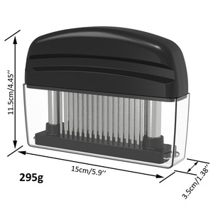 2024 nóng bán 48-Blade thép không gỉ nhà bếp của nhãn hiệu thịt Tenderizer đấm kim búa bít tết công cụ - Product Image 5