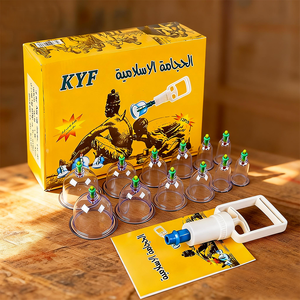 Высококачественный утолщенный набор для вакуумного массажа из 12 предметов, китайский вакуумный массажер, аппарат для баночного массажа, банки для хиджамы - Product Image 1