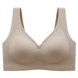 Soutien-gorge sans fil push-up grande taille OEM pour femme, effet galbant pour poitrine généreuse, sans couture en gel - Product Image 4