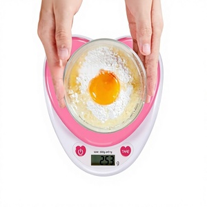 Báscula de Cocina Electrónica en Forma de Corazón 01, Pequeñ<span class=keywords><strong>a</strong></span>, Portátil, <span class=keywords><strong>a</strong></span> Pilas, Multifuncional, para Harina y Hierbas - Product Image 1