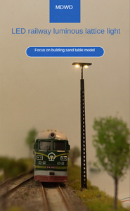 Maquette de Train, boîte <span class=keywords><strong>à</strong></span> <span class=keywords><strong>sable</strong></span>, bricolage, matériaux, accessoires, Mini Train, lumière en treillis - Product Image 6