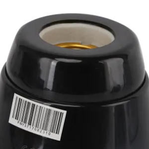 Portalampada in ceramica E27 in colore nero, durevole e resistente, ideale per lampade da interno ed esterno. - Product Image 2