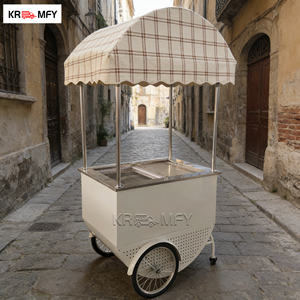 Chariot mobile de vente de glaces avec éclairage LED pour marché nocturne, restauration de rue et événements - Product Image 5