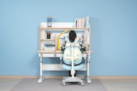 Bibliothèque d'étude pliante à hauteur réglable et ergonomique pour la lecture des enfants Meubles de chambre à coucher Chaise de bureau confortable