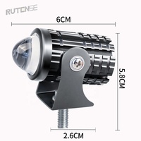 RUTENSE vente en gros de feux de moto bicolores 20W Mini conduite lumière LED feux de croisement systèmes d'éclairage de moteur