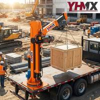 Grue de levage électrique montée sur véhicule de 2 tonnes, 12V 24V 220V, télécommandée, pour camionnette, avec palan robuste