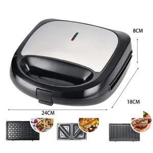 Double-sided Heating best home manual toster egg snack double slice waffle press grill electric non stick breakfast sandwich