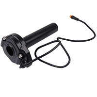 Accélérateur de guidon à commande rotative 3 broches pour vélo électrique, connecteur mâle M8, pour vélos OUXI V8 Fat Tire, Super73, Fatboy