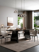 Table à manger moderne et simple en marbre avec pieds en métal, mobilier de luxe haut de gamme pour la maison et les restaurants