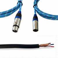 Câble de microphone XLR mâle-femelle OEM RH-X047 avec blindage spiralé, gaine en PVC, conducteur en cuivre sans oxygène