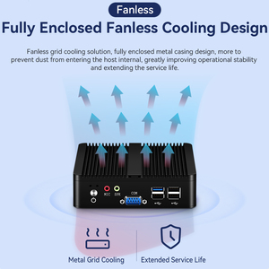 Fansız Mini <span class=keywords><strong>PC</strong></span> Intel Celeron <span class=keywords><strong>DDR3</strong></span> MSATA çift LAN 2 RS232 COM istikrarlı ofis Win10 HTPC ev endüstriyel mikro bilgisayar - Product Image 6
