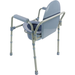 Chaise de toilette avec siège réglable (3 en 1), chaise élévatrice WC, chaise de douche pour personnes âgées Gris PEPE P40010 - Product Image 5