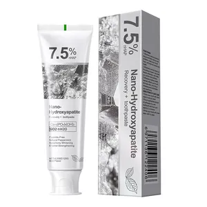 Dentifricio all'ingrosso con 7,5% di nano-idrossiapatite senza fluoro, sbianca i <span class=keywords><strong>denti</strong></span>, rimuove le macchie, protegge lo smalto <span class=keywords><strong>per</strong></span> <span class=keywords><strong>denti</strong></span> <span class=keywords><strong>sensibili</strong></span> - Product Image 1