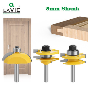 Fraise à bois Lavie 10 mm à 2 dents pour la découpe de portes et de cadres de meubles en bois - Product Image 3