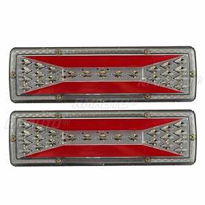 2 luces traseras LED impermeables para camión, remolque, caravana, UTE, ATV, con función de guía de flujo, direccional, freno, marcha atrás y antiniebla - Product Image 2