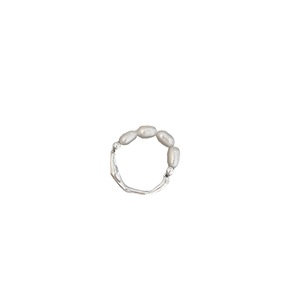 <b>Silver</b> Ruitai S925 Sterling <b>Silver</b> Pearl <b>Ring</b> Heart Shape Women's Everyday Wear Jewelry - Product Image 5