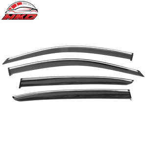 Viseras de Ventana de Policarbonato para Honda Accord Sedán 13-17 con Acabado Cromado, Juego de 4 Piezas, Protección para Ventanas Laterales de Puerta de Coche - Product Image 3