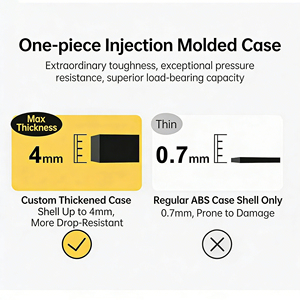 <span class=keywords><strong>Valise</strong></span> à roulettes silencieuse de grande capacité en ABS+PC, style moderne, robuste, épaisse, durable, portable, ouverture frontale pour femmes - Product Image 3