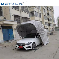 Kits de garage pour voitures en plastique pliables et rotatifs automatiques de haute qualité avec porte, garage pliable portable pour voiture