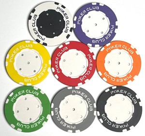 Fichas de Póker de Arcilla Grabadas Pokerclub con Superficie Lisa, Ecológicas, Duraderas, No Tóxicas, Embalaje Francés para Juegos de <span class=keywords><strong>Casino</strong></span> - Product Image 1