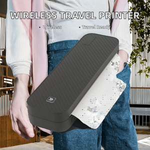 Imprimante thermique portable sans fil pour reçus de voyage, compatible papier thermique US Letter 8,5x11 et A4, 203 dpi, batterie 2000 mAh, compatible Android - Product Image 2