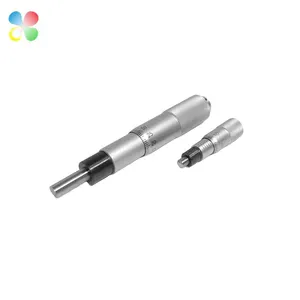 C K High Quality 0-6.5 Mm 0.01 Mm Round Needle Type Mini Metal Micrometer Head With Adjustment Knob Outside Micrometer Head