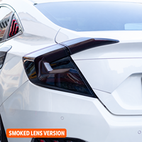 Feux arrière de haute qualité, ensemble modifié, LED DRL effet ciel étoilé, clignotants séquentiels pour Honda Civic 16-21