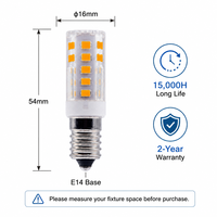Ampoule LED Xmation AC220-240V 3.5W 380LM Ra>80 avec pilote IC sans scintillement, 32 LED 2835 en céramique, culot E14, lumière du jour 6000K, garantie 2 ans