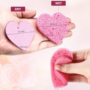 Best Selling Eco Friendly Gifts White Bath Shower Compressed Wood Pulp Cellulose Facial Sponge Sheets - Product Image 5