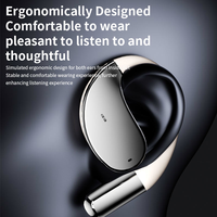 Écouteurs sans fil Q93 Bluetooth 5.4, Casque OWS à oreille ouverte, Écouteurs sportifs HIFI à basses profondes, Écouteurs TWS à crochet d'oreille étanches IPX5