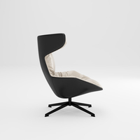 Chaise de bureau ergonomique moderne à dossier haut, chaise de bureau exécutive en cuir pour salon