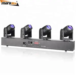 Marslite Luses Roboticas Dj Disco Licht 4*10W 4 Moving Head Led Beam Bar Podium Robotverlichting Voor Party Night Club