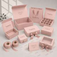 Boîtes d'expédition en carton ondulé avec bande détachable personnalisée, boîtes à fermeture éclair recyclables