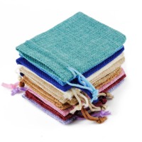 Pochette en jute personnalisée avec logo, 10x14cm, sac cadeau écologique en toile de jute pour emballage de grains de café, vente en gros