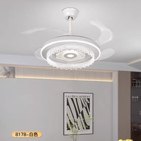 Lampu gantung, liontin Modern besar sederhana Modern untuk rumah kantor bar Hotel 42 48 inci kipas langit-langit dengan lampu dan Remote