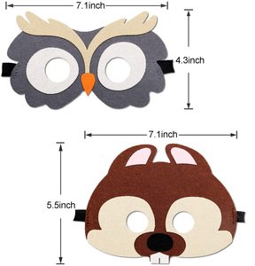 Halloween Felt <strong>Mask</strong> Cosplay Felt Party <strong>Masks</strong> Children's Felt Animal <strong>Masks</strong> - Product Image 4