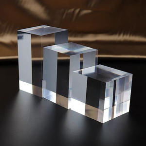 Transparant Milieuvriendelijk Gesneden Kristallen Vierkant Handgemaakt Model Basisdisplaystandaard Voor Sieraden En Cosmetische Tafelkristallen Rekwisieten - Product Image 3