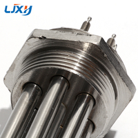 LJXH 220V/380V 3/6/7.5/9/12KW 스테인레스 스틸 물 보일러 가열 요소 DN32/DN40 침수 온수기 하수도 시스템 용