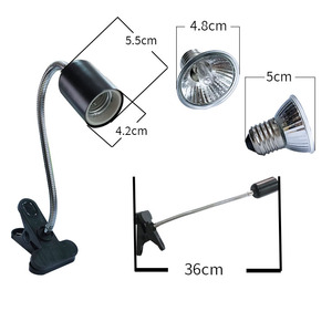 360 Degree Rotatable <strong>Snail</strong> Ceramic Heating Light Eco-Friendly Metal <strong>Aquarium</strong> Lengthened Lamp Holder with Adjustable Switch - Product Image 3