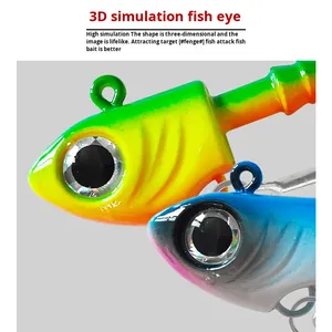 Grande Esca <span class=keywords><strong>Artificiale</strong></span> a Testa di Pesce UV 40g 30g, Luminosa, in Piombo, <span class=keywords><strong>per</strong></span> <span class=keywords><strong>Spigola</strong></span> e Pesci d'Acqua Dolce, <span class=keywords><strong>per</strong></span> <span class=keywords><strong>la</strong></span> Pesca a Fondo in Fiume - Product Image 4