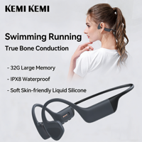 Écouteurs sportifs à conduction osseuse X16 personnalisés en usine, étanches IPX8 pour la natation, écouteurs sans fil BT6.0