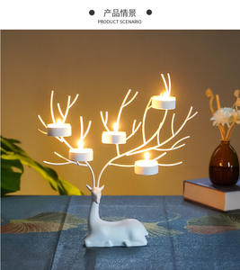 Nouveau Chandelier Renard Multicolore Style Européen et Américain pour Salle à Manger |   Décoration romantique à la lumière des bougies - Product Image 6