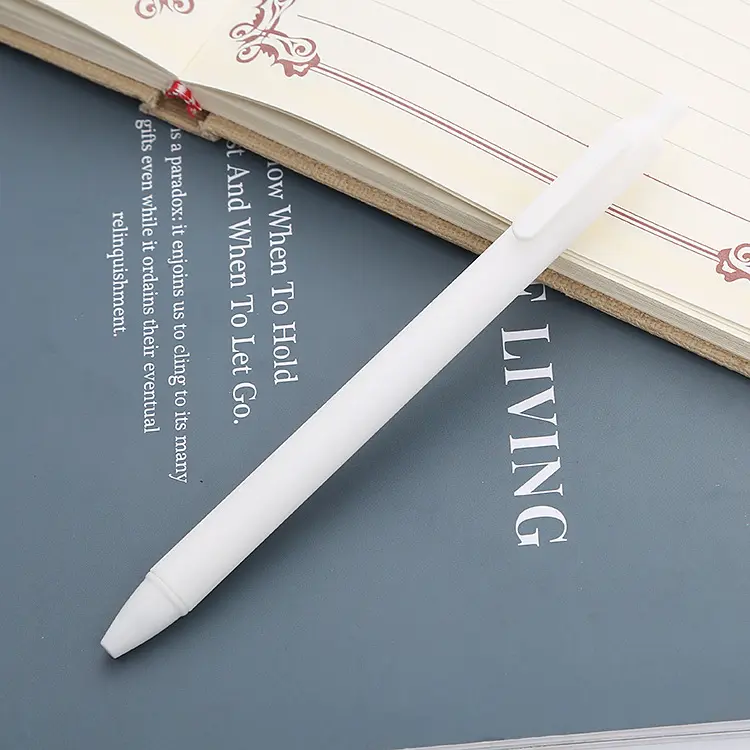 Retractable Ballpoint Pen With Logo Multicolor Macaron Promotion Plastic Morandi Gel Ink Pen Custom Logo For Gift