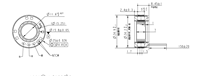 Moteur sans cadre de 25 mm de diamètre extérieur, 24 VDC, 10 000 tr/min, 105 mNm pour main robotique agilisée