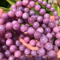 Perles en vrac semi-précieuses rondes lisses de pierre gemme semi-précieuse de rubis supérieur minéral naturel pour la conception de fabrication de bijoux